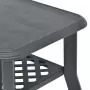 Tavolino da Caffè Antracite 90x60x46 cm in Plastica