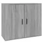 Credenza Grigio Sonoma 80x33x70 cm in Legno Multistrato