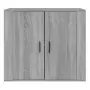 Credenza Grigio Sonoma 80x33x70 cm in Legno Multistrato