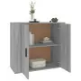 Credenza Grigio Sonoma 80x33x70 cm in Legno Multistrato