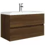 Mobile Lavabo Rovere Marrone 80x38,5x45 cm Legno Multistrato