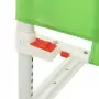 Sponda Letto di Sicurezza per Bambini Verde 200x25 cm Tessuto