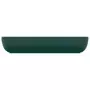 Lavabo Lusso Rettangolare Verde Scuro Opaco 71x38 cm Ceramica