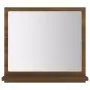 Specchio da Bagno Rovere Marrone 40x10,5x37cm Legno Multistrato