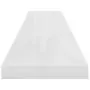 Scaffale a Parete Bianco Lucido 120x23,5x3,8 cm in MDF
