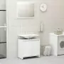 Set Mobili da Bagno 3 pz Bianco in Truciolato