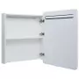 Armadietto Bagno con Specchio e LED 68x9x80 cm