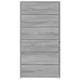 Credenza 6 Cassetti Grigio Sonoma 50x34x96 cm Legno Multistrato