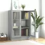 Mobile Vetrina Grigio Sonoma 82,5x30,5x115 cm Legno Multistrato