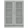 Mobile Vetrina Grigio Sonoma 82,5x30,5x115 cm Legno Multistrato