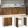 Mobile Sottolavello Rovere Fumo 80x46x81,5 cm Legno Multistrato