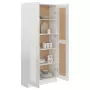 Libreria Bianco Lucido 82,5x30,5x185,5 cm in Truciolato