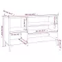 Scarpiera Bianco Lucido 102x36x60 cm in Legno Multistrato