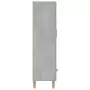 Credenza Grigio Cemento 70x31x115 cm in Legno Multistrato