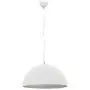 Lampadario da Soffitto Bianco e Argento Ø50 cm E27