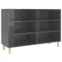 Credenza Grigio Lucido 103,5x35x70 cm in Truciolato