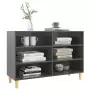 Credenza Grigio Lucido 103,5x35x70 cm in Truciolato