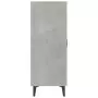 Credenza Grigio Cemento 70x34x90 cm in Legno Multistrato