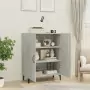 Credenza Grigio Cemento 70x34x90 cm in Legno Multistrato