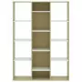 Libreria/Divisorio Bianco Rovere Sonoma 100x24x140cm Truciolato