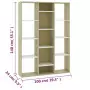 Libreria/Divisorio Bianco Rovere Sonoma 100x24x140cm Truciolato