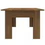 Tavolino Salotto Rovere Marrone 100x60x42 cm Legno Multistrato