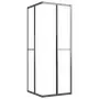 Cabina Doccia ESG Smerigliato 80x80x180 cm Nera