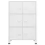 Armadio Classificatore Industriale Bianco 75x40x115 cm Metallo