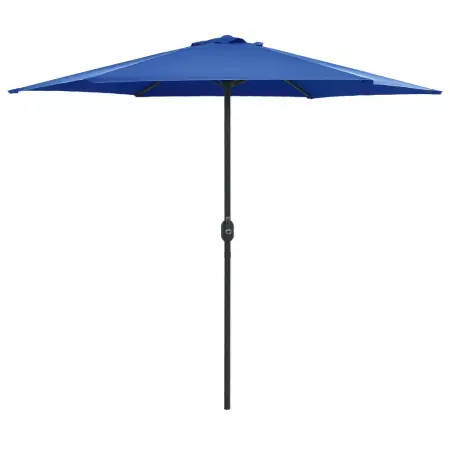 Ombrellone da Esterni con Palo in Alluminio 270x246 cm Azzurro