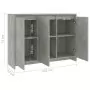 Credenza Grigio Cemento 102x33x75 cm in Truciolato