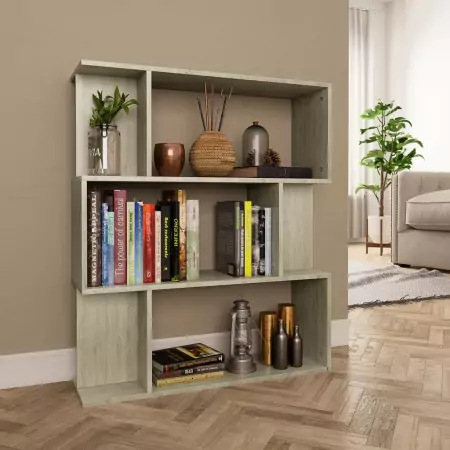 Libreria/Divisorio Rovere Sonoma 80x24x96 cm in Truciolato