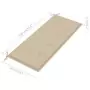 Cuscino per Panca da Giardino Beige 120x50x3 cm