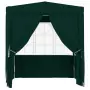 Gazebo Professionale con Pareti 2,5x2,5 m Verde 90 g/m²