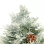 Albero di Natale con LED e Pigne Verde 150 cm in PVC e PE