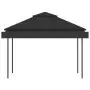 Gazebo Tetto Doppio Estendibile 3x3x2,75 m Antracite 180 g/m²