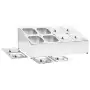 Supporto Gastronorm con 8 Contenitori GN 1/6 in Acciaio Inox