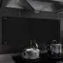 Paraschizzi per Cucina Nero 100x40 cm in Vetro Temperato