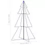 Albero di Natale a Cono 240 LED per Interni Esterni 118x180 cm