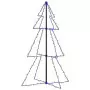 Albero di Natale a Cono 160 LED per Interni Esterni 78x120 cm