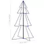 Albero di Natale a Cono 160 LED per Interni Esterni 78x120 cm