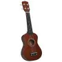 Set Ukulele Soprano con Borsa per Bambini Legno Scuro 21"