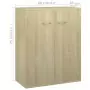 Credenza Rovere Sonoma 60x30x75 cm in Truciolato