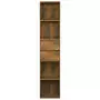 Libreria Rovere Fumo 36x30x171 cm in Legno Multistrato