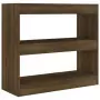 Libreria/Divisorio Rovere Marrone 80x30x72 cm