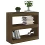 Libreria/Divisorio Rovere Marrone 80x30x72 cm