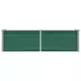 Letto Rialzato Giardino in Acciaio Zincato 160x40x45 cm Verde