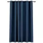 Tenda Oscurante Effetto Lino con Occhielli Blue 290x245cm