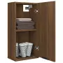 Mobile da Bagno a Parete Rovere Marrone 32x20x67 cm