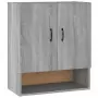 Armadietto a Muro Grigio Sonoma 60x31x70cm in Legno Multistrato