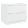 Comodini 2 pz Bianco Lucido 50x39x43,5 cm in Truciolato